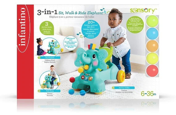 Infantino SENSO’ 3-IN-1 POPPIN BALLS ELEPHANT™