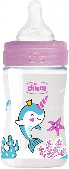 Chicco B- 250mL FEEDING BOTTLE NF PP 2m+ GIRL  [80825]