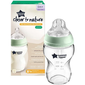 (TOMMEE TIPPEE)250ML GLASS BOTTLE