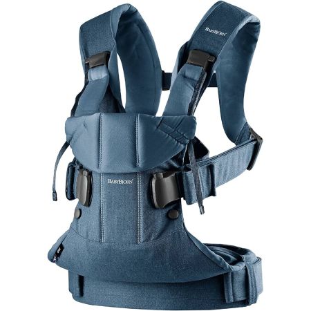 Babybjorn - One Cotton Mix - Classic Den - Night Blue
