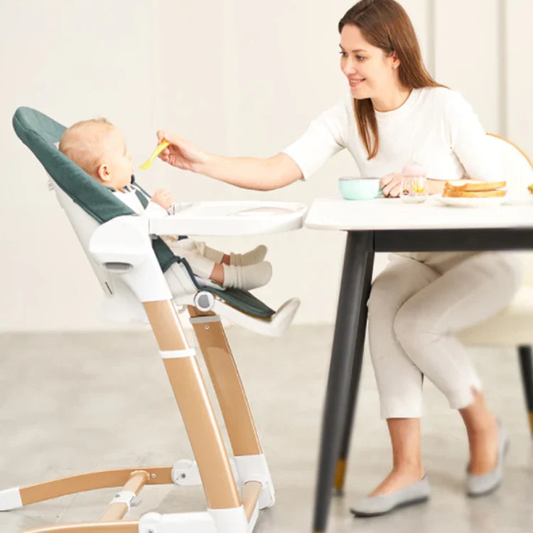 Miila 3 In 1 Swing High Chair And Booster, Grey