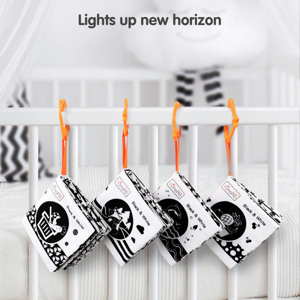 Tumama Kids - High Contrast Cloth Books - Set Black & White