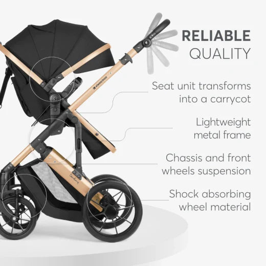 Stroller 3in1 transf. seat Darling Black 2024