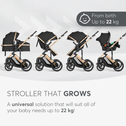 Stroller 3in1 transf. seat Darling Black 2024