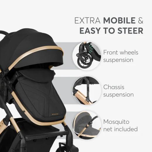 Stroller 3in1 transf. seat Darling Black 2024