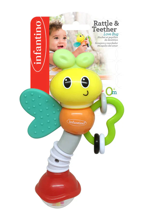 Infantino RATTLE & TEETHER LOVE BUG™
