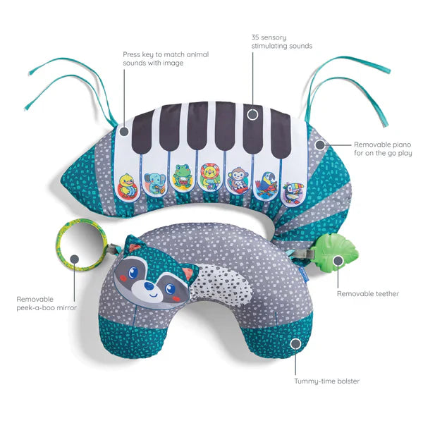 Infantino Grow With Me 3-In-1 Tummy Time Musical Piano Suitable For Newborn And Up