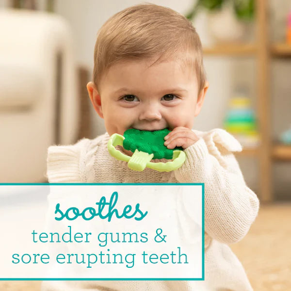 Infantino Lil' Nibbles Textured Silicone Teether™, Broccoli