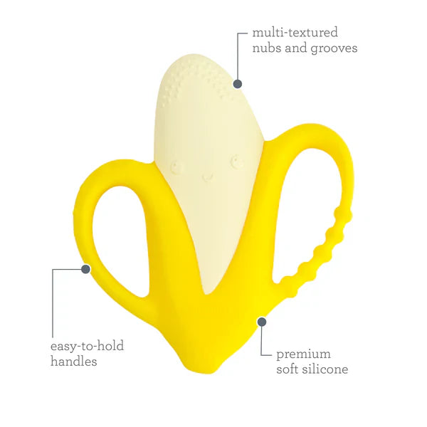 Infantino Lil' Nibbles Textured Silicone Teether™, Banana