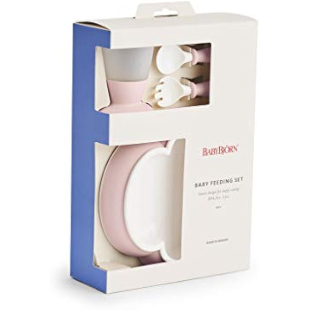 Babybjorn - Baby Feeding Set - Powder Pink