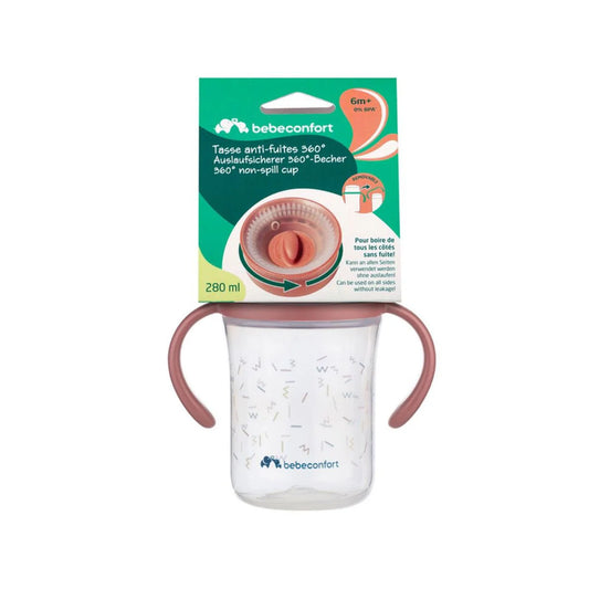 Bebe Confort - Anti-Leak 360 Cup 280 ml - 6m+ - Pink