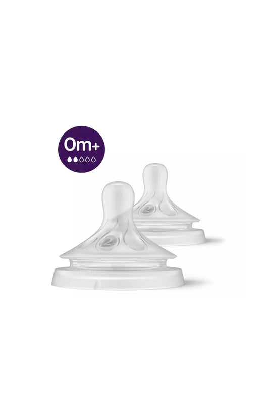 Avent 2 Natural Response teats 0m+ - 2 holes