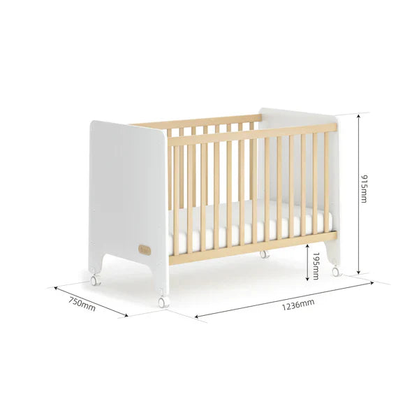 Boori Natty Compact Cot Almond