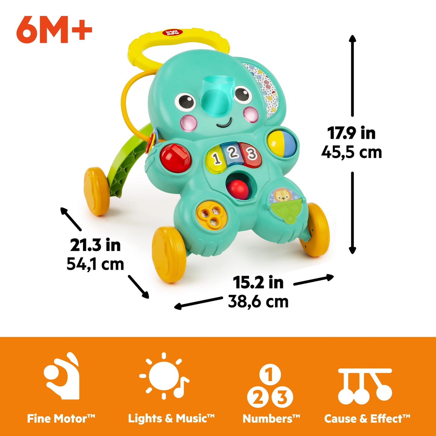 Kids2 - BS 2in1 Stroll&Roll - Toy Walker - English&French