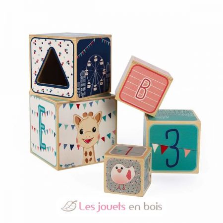 Janod Sophie the Giraffe 5 Block Wooden