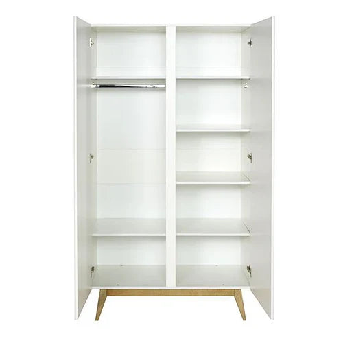 Quax Trendy Wardrobe White Modern 2-Door Storage