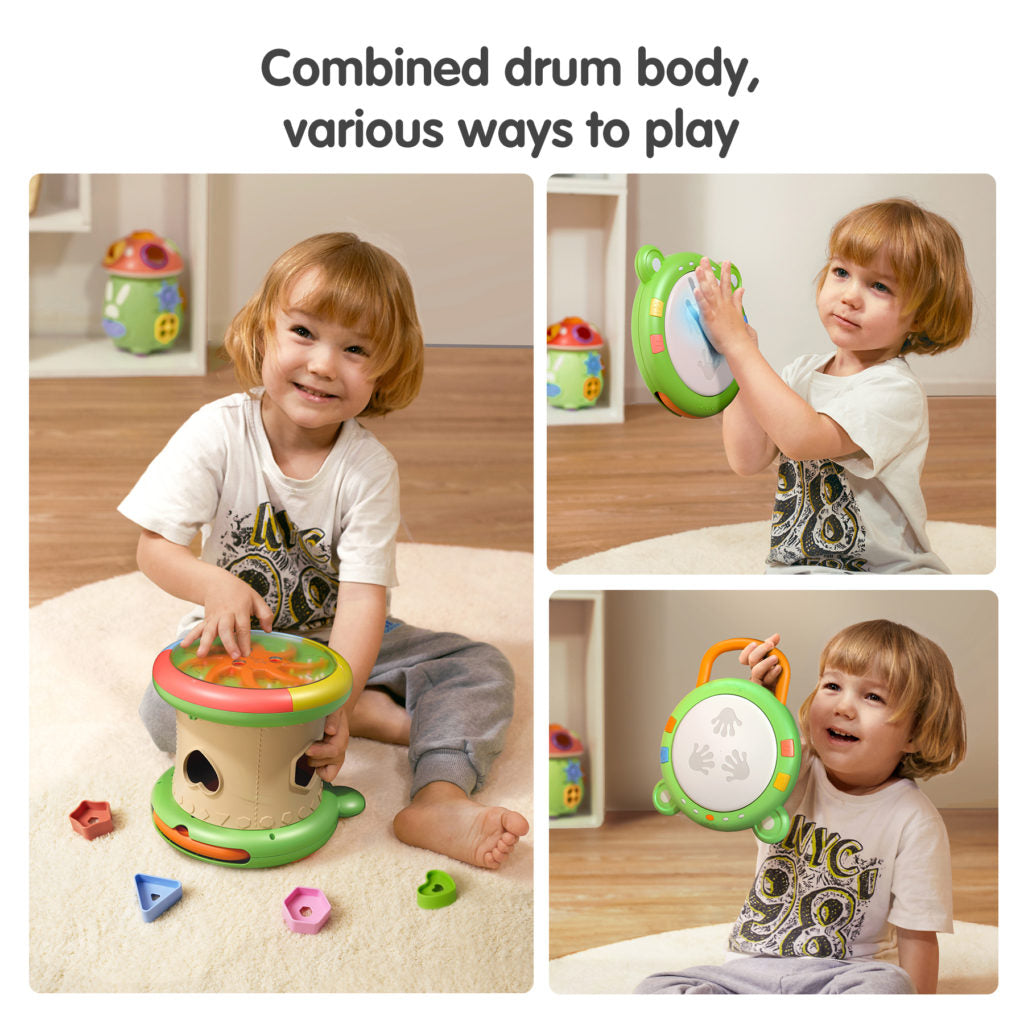 Tumama Kids - Musical Bear Drum - Set 3in1