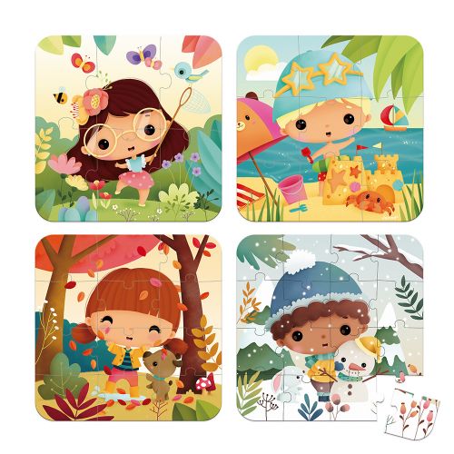 Janod - 4 Seasons Evolving 4 Puzzles