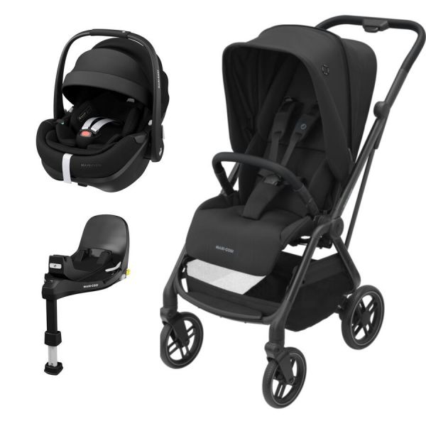 LEONA2 - ESSENTIAL BLACK 3 Piece Bundle

Leona2 Stroller.
Pebble 360 Pro Car Seat.
FamilyFix 360 Pro Base.
