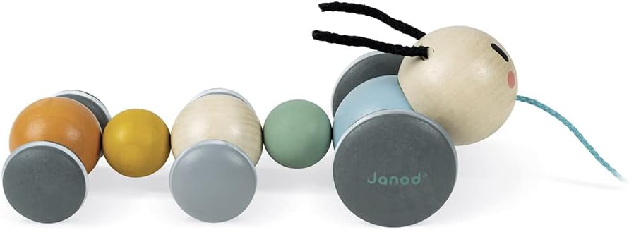Janod - Sweet Cocoon Pull-Along Caterpillar