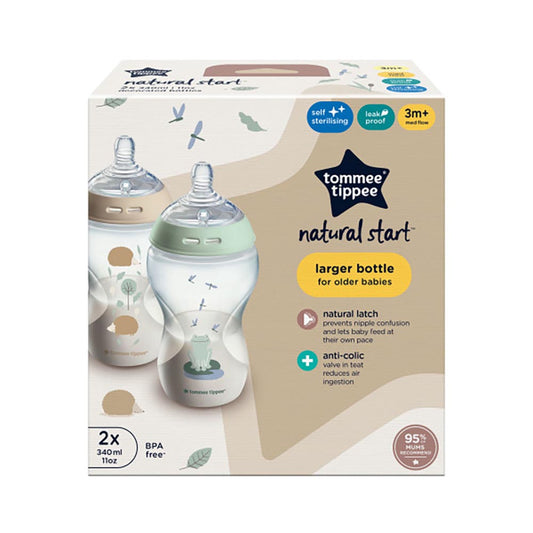 Tommee Tippee - Ctn Bottles Anti-Colic - 1Pink & 1Blue Together