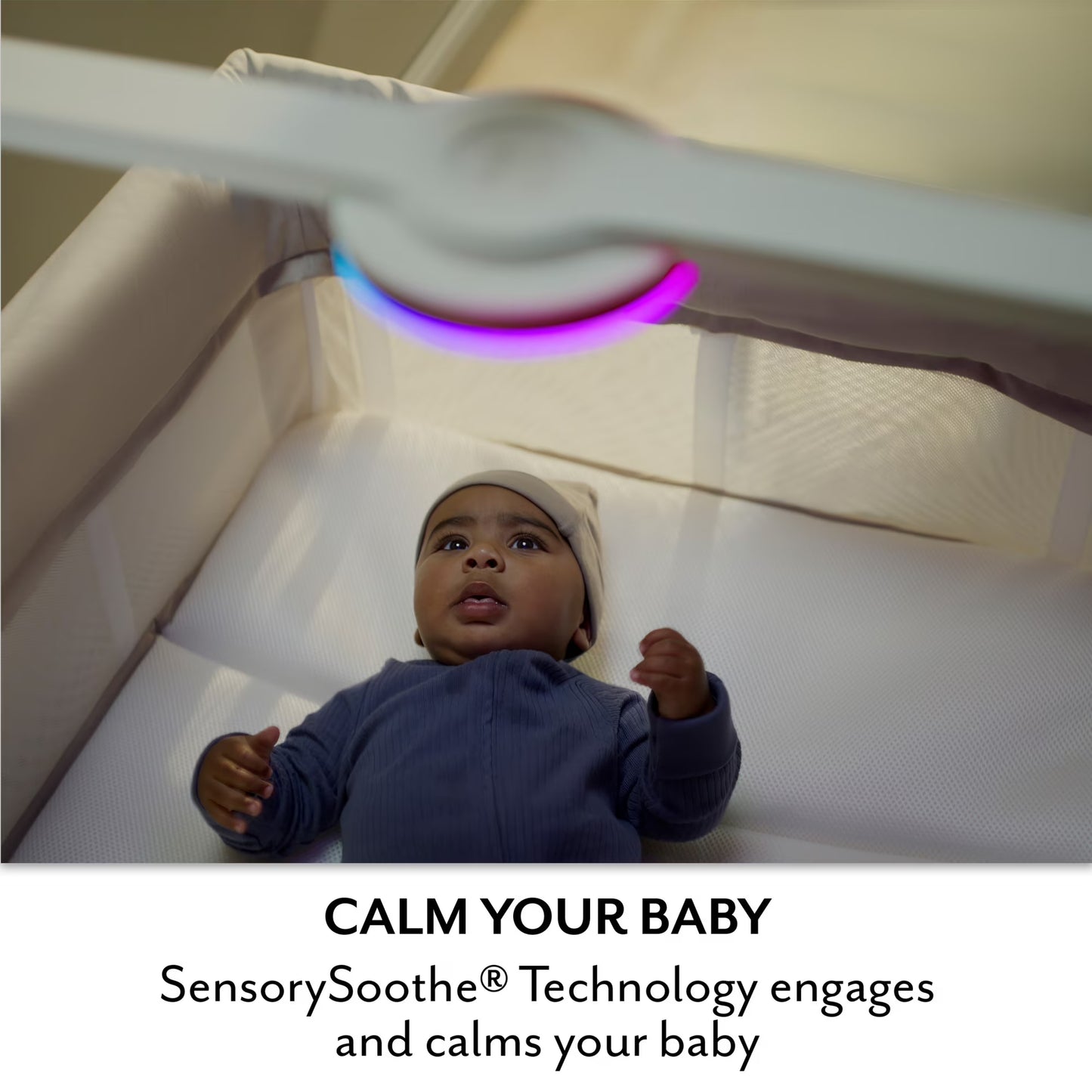 Evenflo - Eris One-Hand Playard - Bassinet And Sensor Soothe Technology