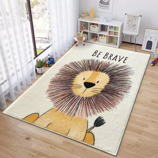 Baby Cashmere Rug 120x160 Be Brave Lion Nursery Décor