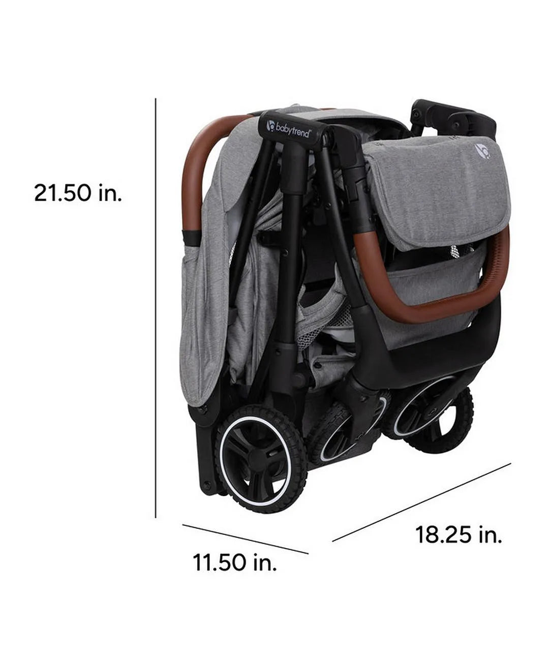 Babytrend - Zenda Compact All-Terrain Stroller - Stellar Grey