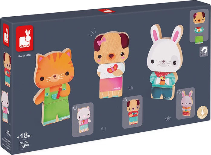 Janod - Funny Magnets - Pets