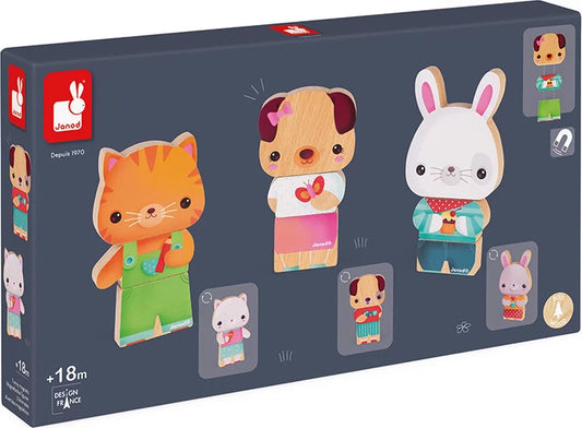 Janod - Funny Magnets - Pets