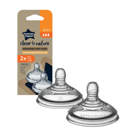 (TOMMEE TIPPEE)CTN ANTI-COLIC TEATS 2PCS