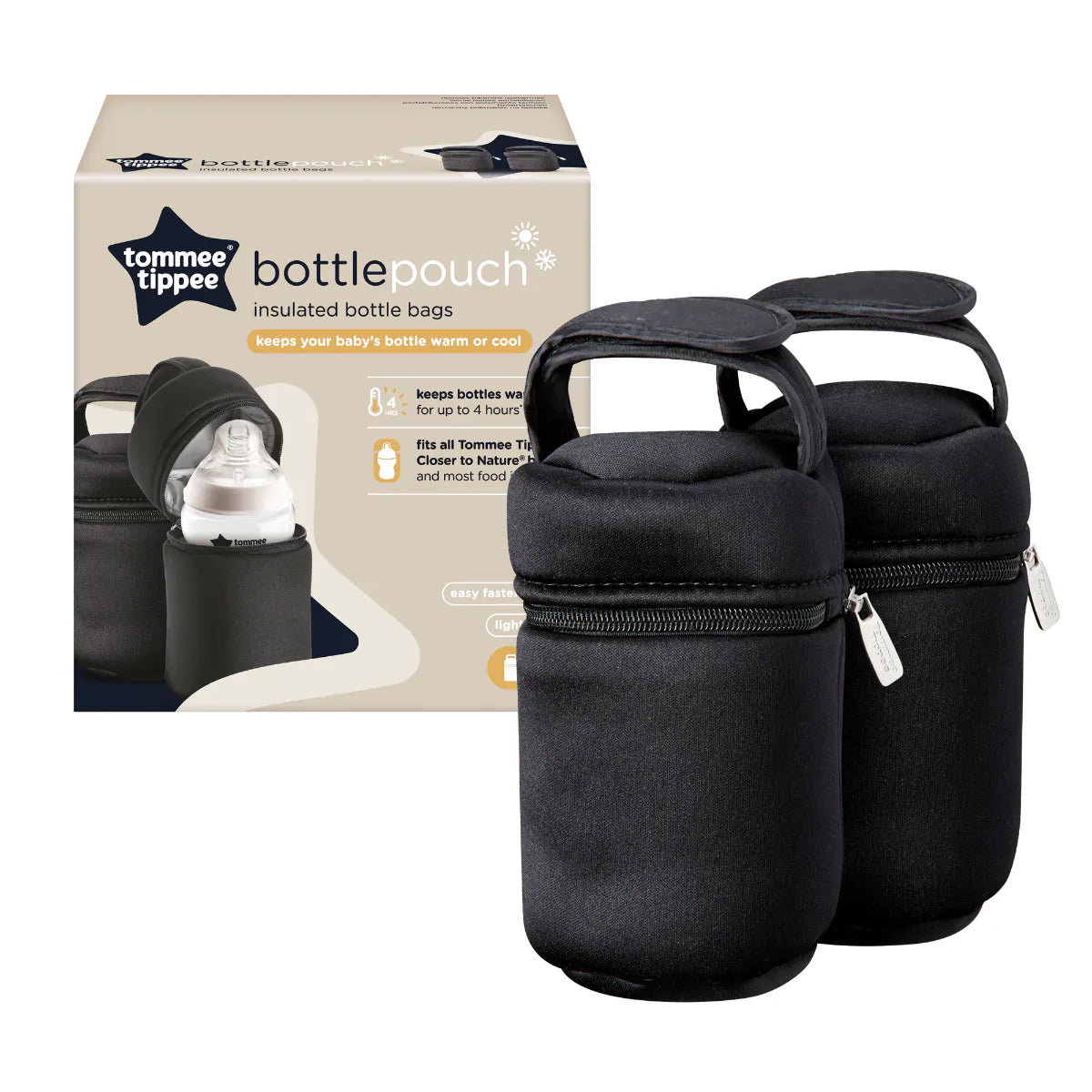 Tommee Tippee Insulated Bottle Bags, Pack of 2