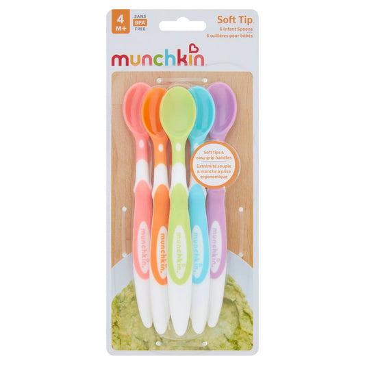 Munchkin - Set Soft Tip Infant Spoons - 6pcs