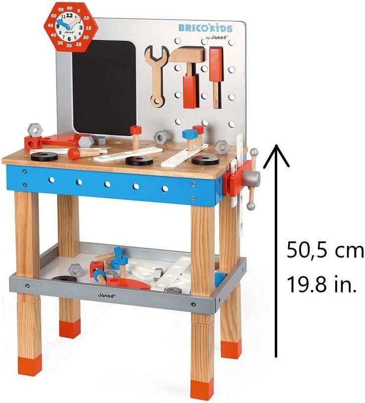 Janod - Brico' Kids Diy Giant - Magnetic Wooden Table