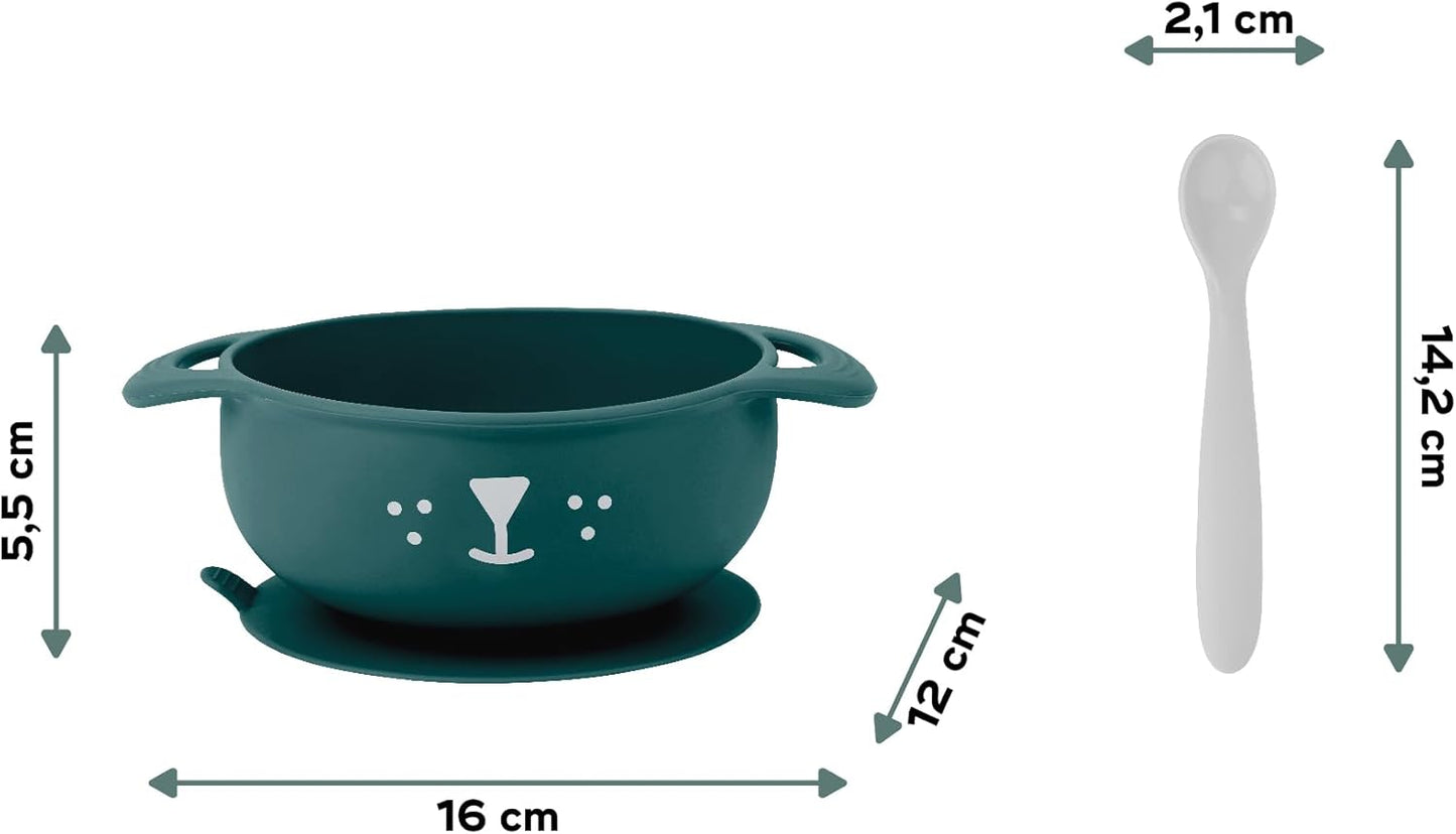 BabyMoov- Kit Tasty'isy Dog - (Silicon Bowl + Spoon)
