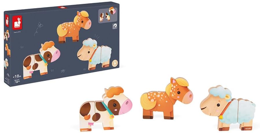 Janod - Funny Magnets - Farm Animals