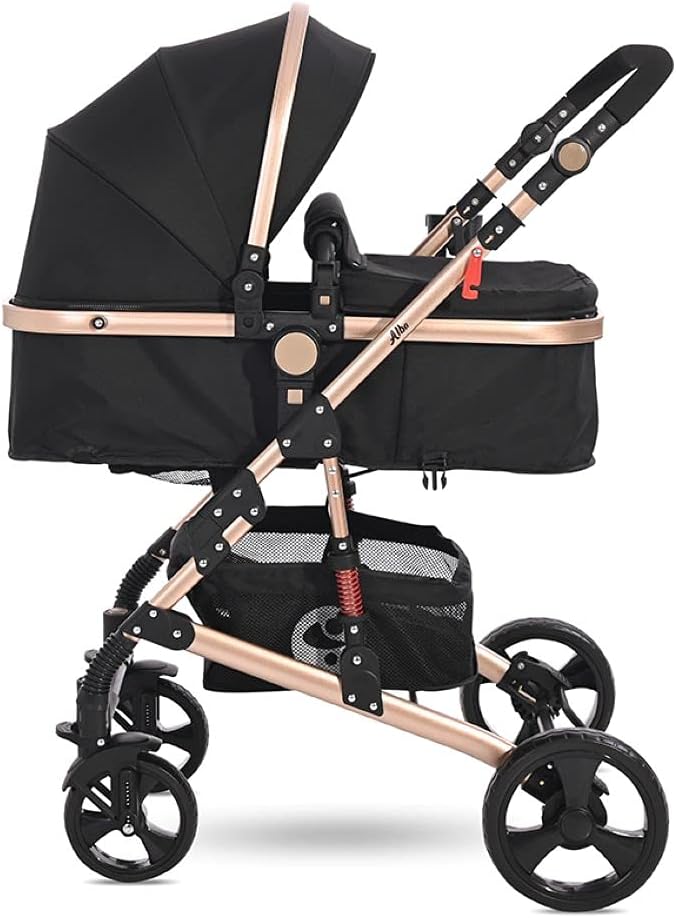 Lorelli - Baby Stroller - Alba Premium Set 3in1 - (NEW) - Black - Travel System