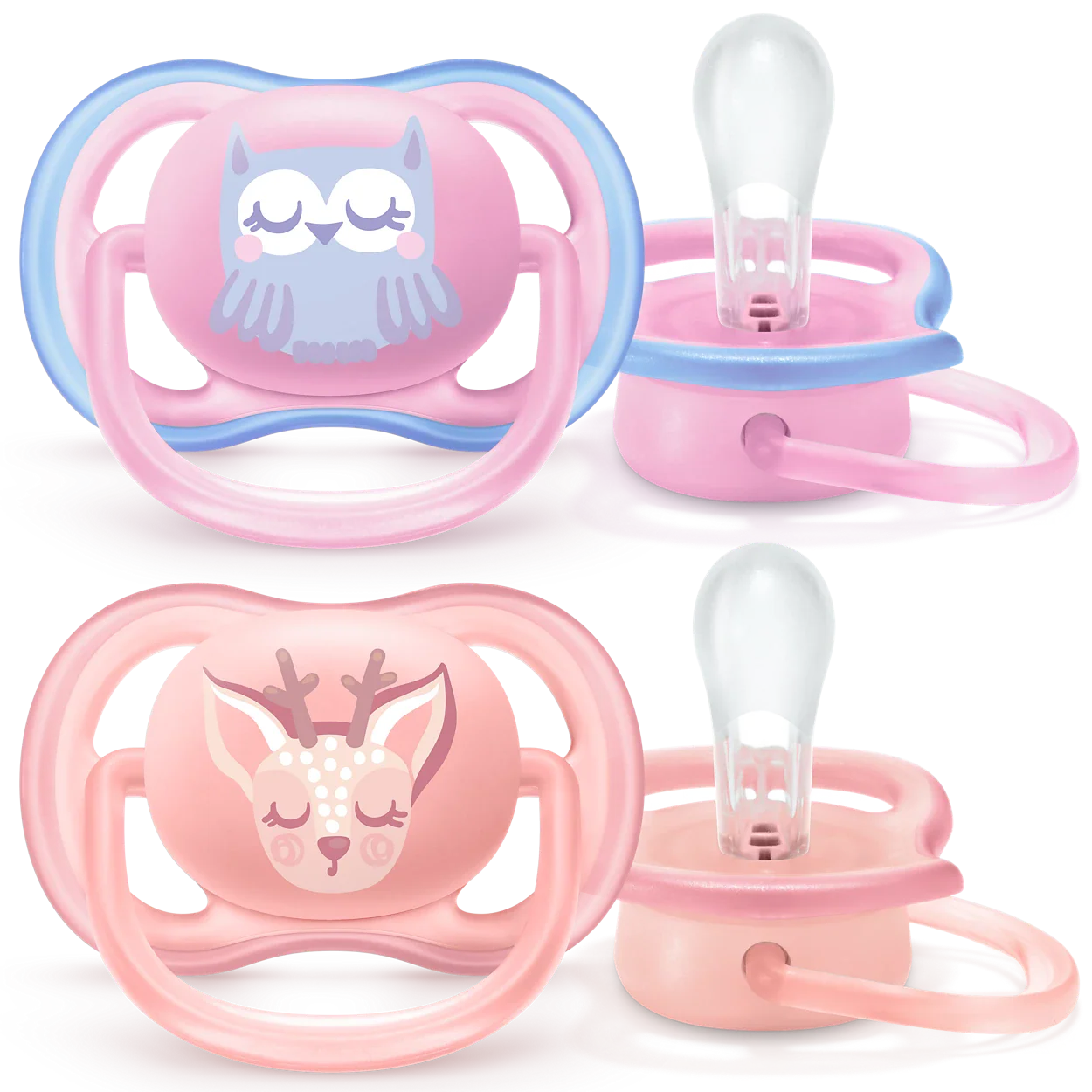 AVENT ULTRA AIR SOOTHERS  ELEPH/ OWL- 0-6M