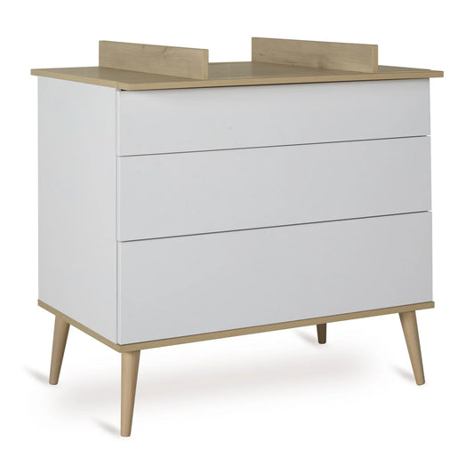 Quax Flow Commode - White & Oak Modern Dresser