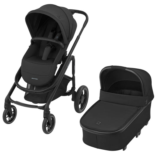 MAXI COSI PLAZA+ ESSENTIAL BLACK 3 Piece Bundle

Plaza+ Stroller & Carrycot.
Pebble 360 Pro Car Seat.
FamilyFix 360 Pro Base.