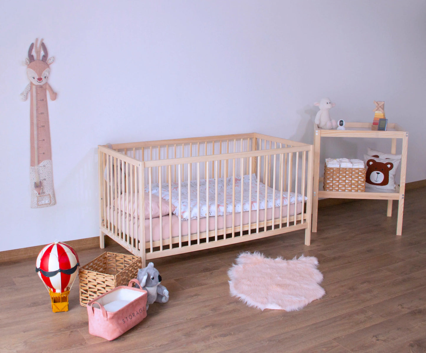 Kukka - Natural Wood - Level 2 Crib - 70*140cm