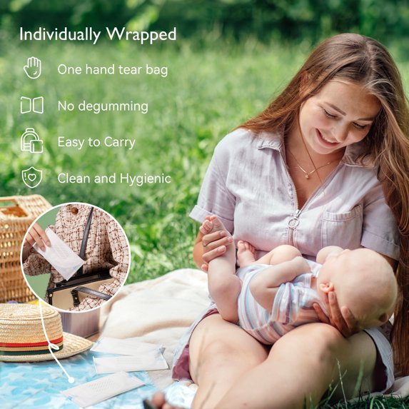 Momcozy - Bamboo Pads - Fiber Disposable Nursing -