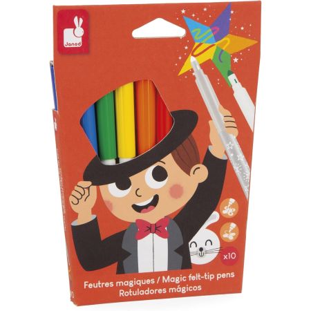 Janod - Magic Felt Pens - 10pcs
