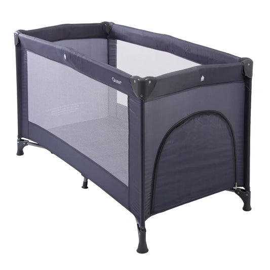 Quax Travel Cot 120x60cm With Zipper Dark Grey Playpen