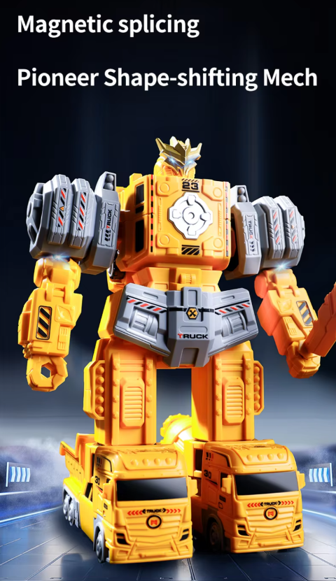 Tumama Kids - Magnetic Transform Engineering - Car Converting Robot Set