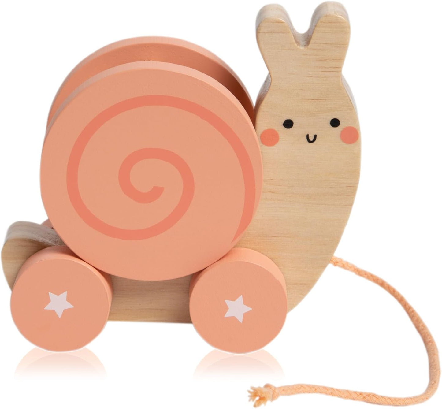 Pearhead - Snail Wooden Pull Toy