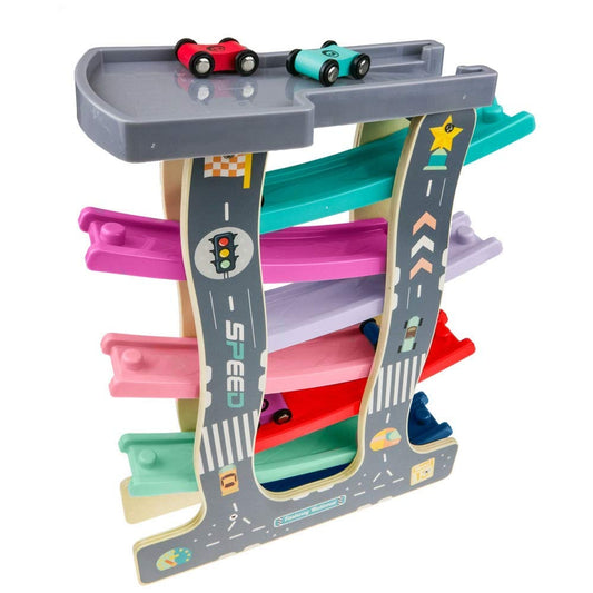 Tumama Kids - Wooden Race Track Ramp - 7 Layers
