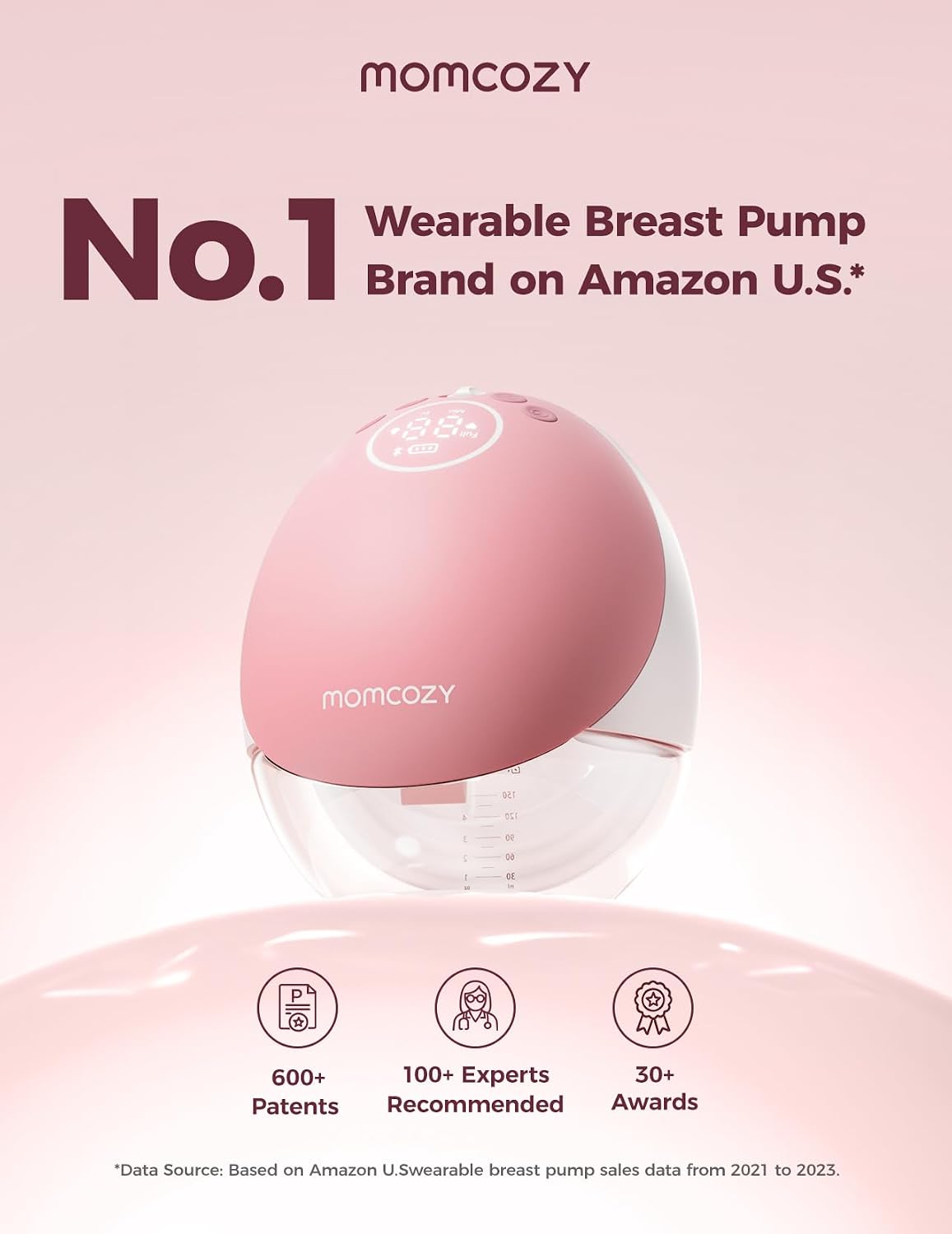 Momcozy - M9-Red Single Mobile Flow - Breast Pump