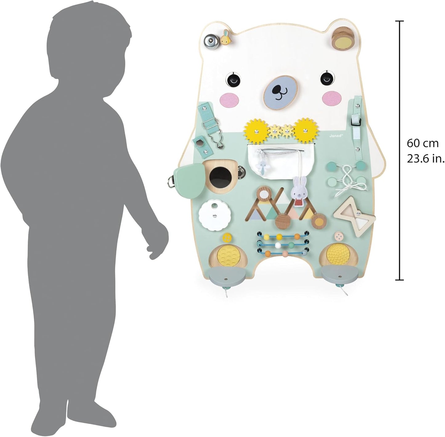 Janod - Pure Wooden Bear - Busy-board