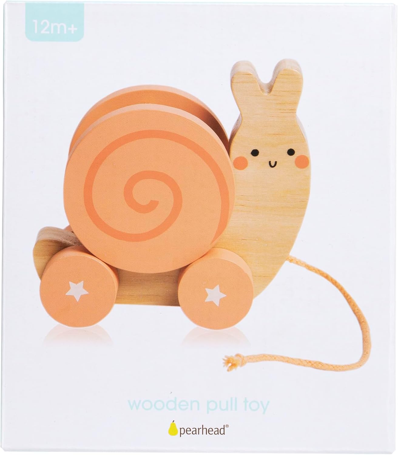 Pearhead - Snail Wooden Pull Toy